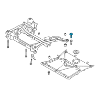 OEM Toyota GR Supra Suspension Crossmember Screw Diagram - 90118-WA214