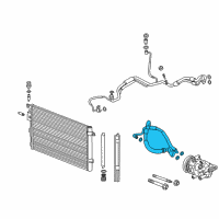 OEM 2016 Buick Envision Hose Asm-A/C Evap Connect Hose/Tube & Compressor Diagram - 23326579