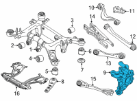 OEM 2021 BMW 840i xDrive Gran Coupe CARRIER, LEFT Diagram - 33-30-6-854-117