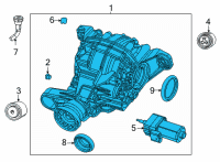 OEM 2021 Jeep Grand Cherokee L Axle-Rear Axle Diagram - 68340259AB