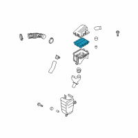 OEM 2010 Pontiac G3 Filter Element Diagram - 96536696