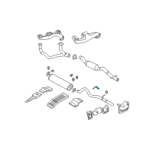 OEM 2001 Dodge Durango Bracket-TAILPIPE Diagram - 52103071AD