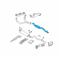 OEM 2003 Dodge Durango Catalytic Converter Diagram - 52103373AE