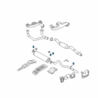 OEM 1999 Dodge Durango Insulator-Exhaust Diagram - 52017607