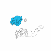 OEM BMW 528i Exchange. Exhaust Manifold With Catalyst Diagram - 18-40-7-646-690