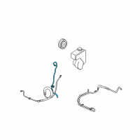 OEM 2006 Buick Terraza Pipe Asm-P/S Pump Inlet Diagram - 15893685