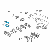 OEM 1998 Honda Accord Illumination Assy. Diagram - 78165-S84-A02