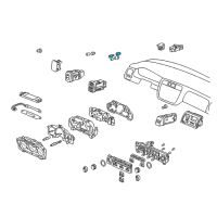 OEM 1998 Honda Accord Socket Assy., Bulb Diagram - 78180-S84-A03