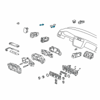 OEM 2000 Honda Accord Socket Assy., Bulb Diagram - 78181-S84-A02