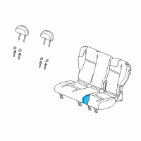 OEM 2008 Chrysler PT Cruiser Seat Cushion Foam Diagram - 5175921AA