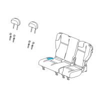 OEM Chrysler PT Cruiser Seat Cushion Foam Diagram - 5175922AA
