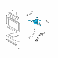 OEM Lexus GS460 Tank Assy, Radiator Reserve Diagram - 16470-38040