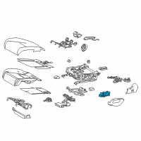 OEM 2021 Lexus LS500h Switch, FR Power Sea Diagram - 84922-50190