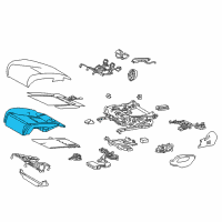 OEM 2019 Lexus LS500h Pad Sub-Assembly, FR Sea Diagram - 71505-50042