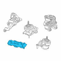 OEM 2019 Jeep Wrangler INSULATOR-Transmission Mount Diagram - 68271535AA