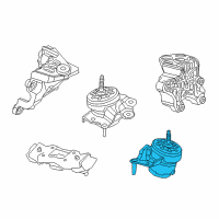 OEM 2020 Jeep Wrangler Engine Mount Diagram - 68271526AC