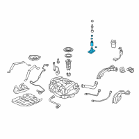 OEM 2007 Honda Accord Pump Set, Fuel Diagram - 17040-SDD-E00