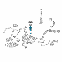 OEM Honda Accord Filter Set, Fuel Diagram - 16010-SDR-L30