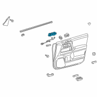 OEM 2021 Toyota 4Runner Window Switch Diagram - 84040-35080