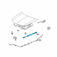 OEM Open Stay Assembly L, Diagram - 74149-TK4-A02