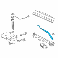 OEM 2016 Lexus GS F Windshield Wiper Arm Assembly, Right Diagram - 85211-30790