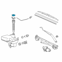 OEM 2013 Lexus IS350 Cap, Washer, A Diagram - 85316-48050