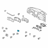 OEM 2007 Honda Ridgeline Switch Assy., Lock (Vtm-4) *NH167L* (GRAPHITE BLACK) Diagram - 35550-SJC-A01ZA