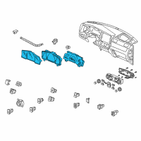 OEM Honda Meter Assembly, Combination Diagram - 78100-SJC-A51