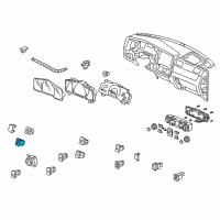 OEM Honda Ridgeline Switch Assy., Sunroof *NH167L* (GRAPHITE BLACK) Diagram - 35830-SJC-A01ZA