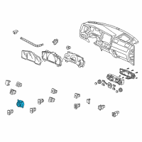 OEM Honda Ridgeline Switch Assembly, Lighting (Dark Silver Satin Matte Metallic) Diagram - 35260-SJC-A11ZA