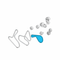 OEM 2006 Cadillac STS Belt-Generator Diagram - 12587076