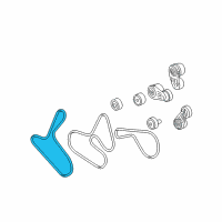 OEM 2006 Cadillac STS Belt-Supercharge Diagram - 12582643
