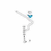 OEM 1998 Toyota Tacoma Stabilizer Bar Bracket Diagram - 48824-35100