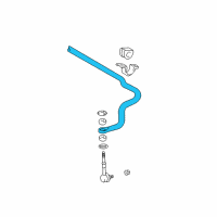 OEM Toyota Stabilizer Bar Diagram - 48811-04040