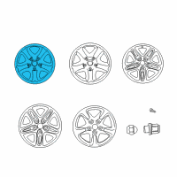 OEM 2004 Toyota RAV4 Wheel, Steel Diagram - 42611-42262