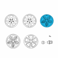 OEM 2002 Toyota RAV4 Wheel, Alloy Diagram - 42611-0W110