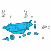 OEM 2015 Toyota Corolla Composite Assembly Diagram - 81150-02E60