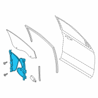 OEM 2020 Lincoln Navigator Window Regulator Diagram - JL1Z-7823209-A