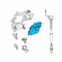 OEM Jeep Engine Controller Module Diagram - 5150899AD