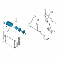 OEM Ford Mustang Compressor Assembly Diagram - BR3Z-19703-C