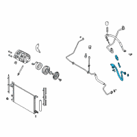 OEM 2011 Ford Mustang AC Tube Diagram - CR3Z-19972-B