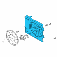 OEM 2019 Kia Soul EV SHROUD-Radiator Diagram - 25350E4000