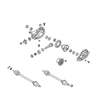 OEM 1997 Hyundai Accent Washer Diagram - 49549-21000