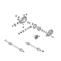 OEM 2013 Hyundai Genesis Nut-Castle Diagram - 49551-1F000