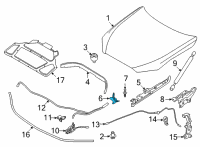 OEM BMW M4 LEFT ENGINE HOOD SEALING Diagram - 51-76-7-486-823