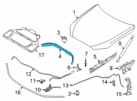 OEM BMW M4 Seal, Hood, Rear Diagram - 51-76-7-419-380