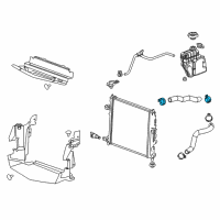 OEM Cadillac CT6 Clamp, Radiator Inlet Hose Diagram - 11548235