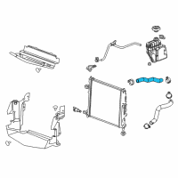 OEM Cadillac Upper Hose Diagram - 84393404