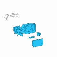 OEM 2007 Ford F-150 Mirror Assembly Diagram - 8L3Z-17682-SA