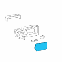 OEM Ford F-150 Mirror Glass Diagram - 7L3Z-17K707-K